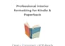 format, fix and optimize your KDP book professionally